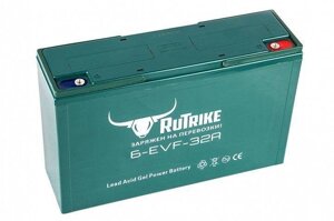 Тяговый гелевый аккумулятор RuTrike 6-EVF (6-EVF-32 (12V32A/H C3
