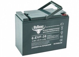 Тяговый гелевый аккумулятор RuTrike 6-EVF (6-EVF-38 (12V38A/H C3