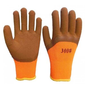 Перчатки рабочие (оранжево-коричневые) 300# 10 (XL)