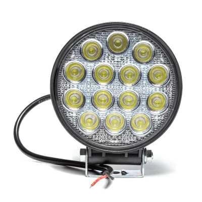 Фара круглая 14 диодов, 42W, AE42R-14LED-55HC (115х55х142)12/24V, АЭ от компании ТОО "Дармен Азия Сервис" - фото 1