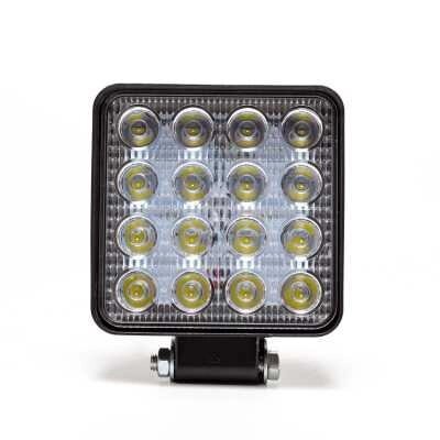 Фара свет-ная  квадр. 16 диодов 48W,12/24V,(110х28х140) SLIM AE48S-16LED-28HC АЭ от компании ТОО "Дармен Азия Сервис" - фото 1