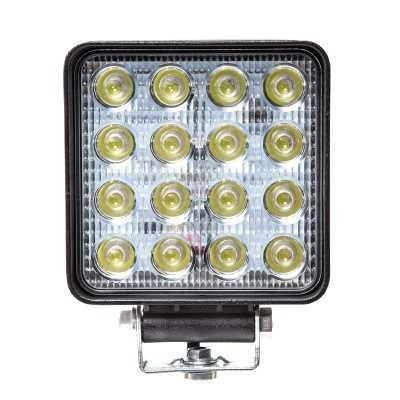 Фара светодиодная  квадратная 16 диодов AE48S-16LED-55PC, 12/24V, АЭ от компании ТОО "Дармен Азия Сервис" - фото 1