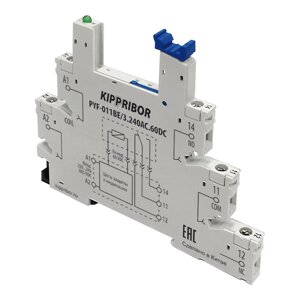 Колодка для реле 1-конт, тип PYF PYF-011BE/3.240AC. 60DC