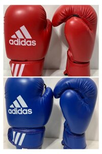 Боксерские перчатки ADIDAS цвет красный , синий ( размер 6 PU)