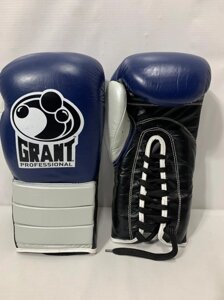 Боксерские перчатки Grant ( натуральная кожа ) цвет синий