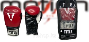 Боксерские перчатки TITLE ( PU ) 12-14oz