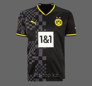 Футбольная форма Боруссия Дортмунд 2022-2023 серо-черная гостевая M