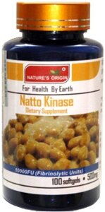 Капсулы "Натто"Natto)- бад для лечения тромбоза 100 капсул (500 mg)