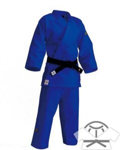 Кимоно для занятий дзюдо Mizuno с лицензией синего цвета
