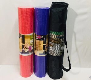 Коврик для йоги (йога мат, каремат) и фитнеса (с сумкой). 8 мм