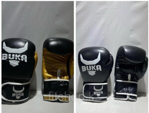 Перчатки для бокса и кикбоксинга BUKA натуральная кожа 12-14-16 oz