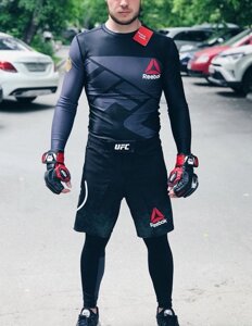 Рашгард с длинным рукавом Reebok UFC 3 в 1 ( комплект верх + низ + шорты )