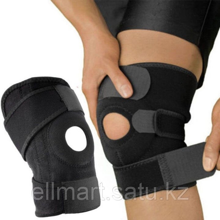 Бандаж для коленного сустава с фиксатором коленной чашечки и регулируемым размером от компании Ellmart - фото 1