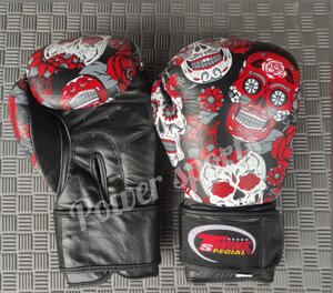 Боксерские перчатки Twins Special ( натуральная кожа ) цвет черный