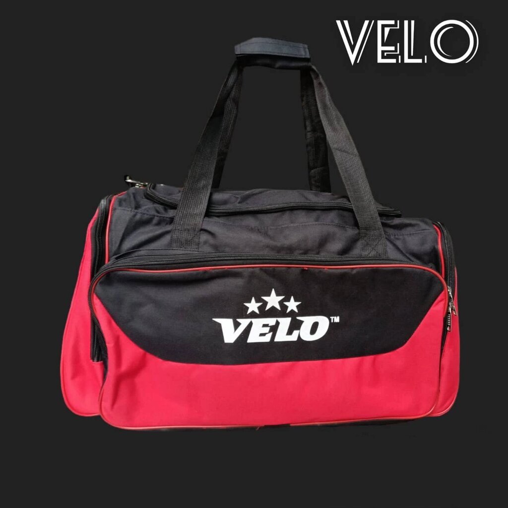Большая тренировочная сумка Velo (цвет красный синий) от компании Ellmart - фото 1