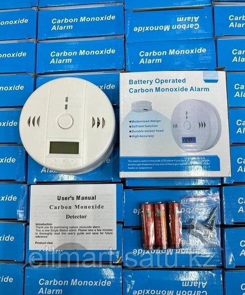 Датчик угарного газа "Battery Operated Carbon Monoxide Alarm" от компании Ellmart - фото 1