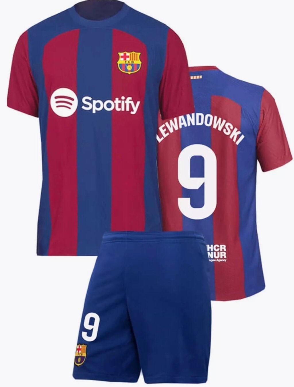 Футбольная форма ФК Барселона 2021-2022 домашняя взрослая (комплект футболка+шорты) от компании Ellmart - фото 1