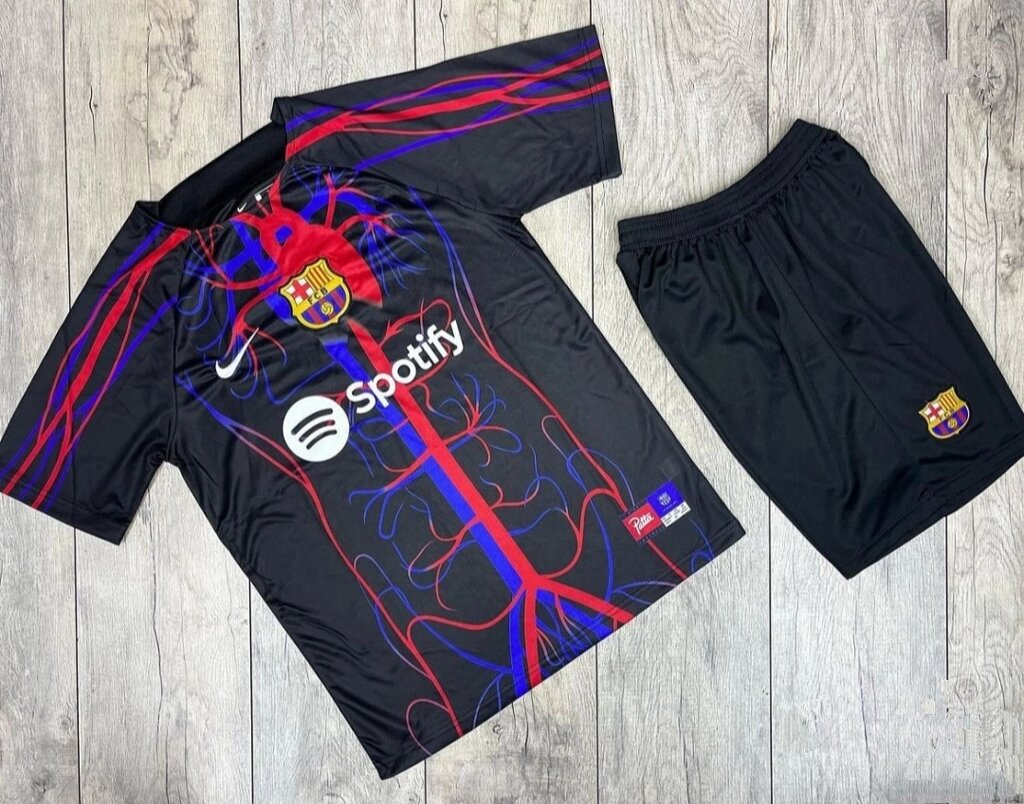 Футбольная форма ФК Барселона 2024 взрослая, фанатская версия от компании Ellmart - фото 1