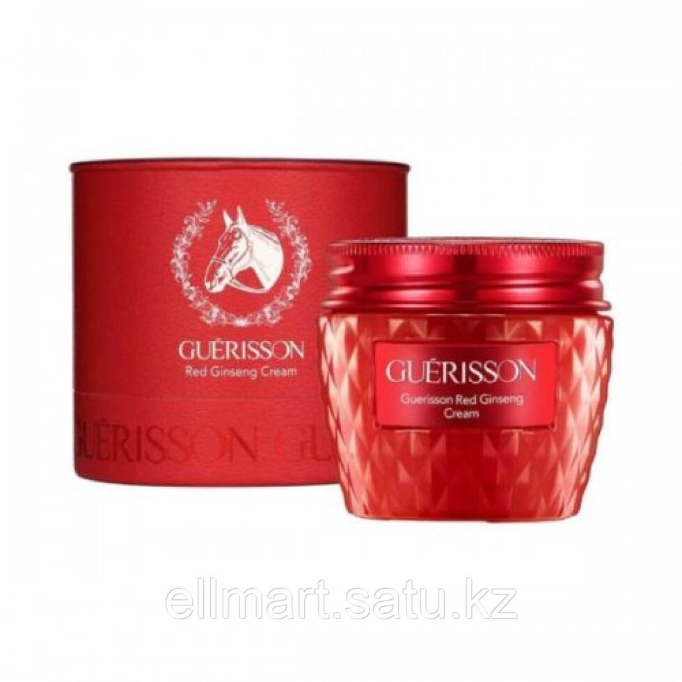 Крем для лица против морщин с красным женьшенем и лошадиным жиром Guerisson Red Ginseng Cream - 60 мл от компании Ellmart - фото 1