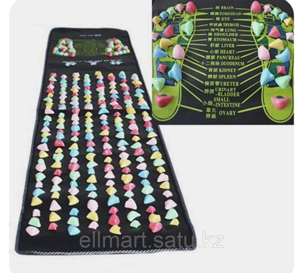 Массажный коврик для ног с  камнями от компании Ellmart - фото 1