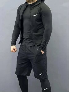 Рашгард Nike для тренировок черный 5 в 1