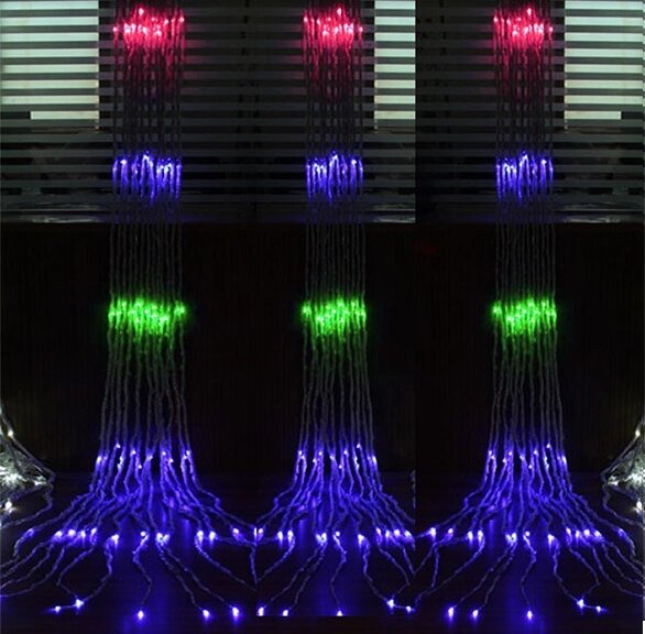Светодиодный занавес Водопад 12*3 м 1440 ламп от компании Ellmart - фото 1