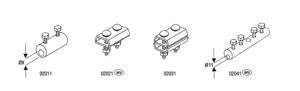 Дырочные (сквозные) соединения 2xM8x30, двойное, проволока Ø 5-8 mm, серия Silver