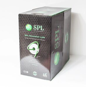 Кабель витопарный, категории 6, U/UTP, 4 пары, 23 AWG, LSZH нг (A)-HFLTX, для внутренней прокладки, зеленый,
