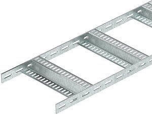 Кабельный лестничный лоток для судостроения 40x150x3000 мм