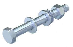 Комплект Болт+Шайба+Гайка M10x90 мм