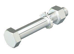 Комплект Болт+Шайба+Гайка M12x100 мм