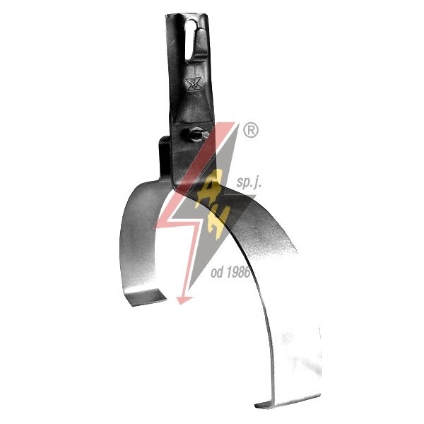 Коньковые держатели H=10 cm, проволока Ø 5-8 mm, шир. 22 cm, выс. 10,5 cm, алюминий от компании ТОО "АСБ-ТОП" - фото 1