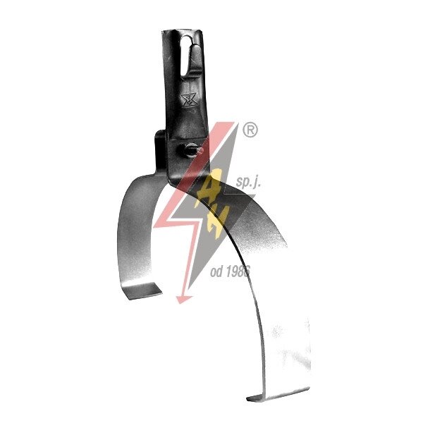 Коньковые держатели H=8 cm, проволока  Ø 5-8 mm, шир. 22 cm, выс. 10,5 cm, алюминий от компании ТОО "АСБ-ТОП" - фото 1