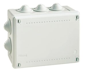 Коробка ответвит. с гладкими стенками и матовой крышкой, IP56, 120х80х50мм