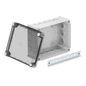 Распределительная коробка T250, 240x190x112 мм, высокая прозрачная крышка