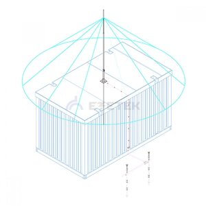 Комплект молниезащиты вагончика-бытовки длиной до 4м – 1ВК