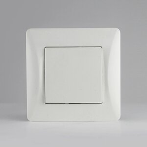 Выключатель одноклавишный, 10А, 220-250V (белый)