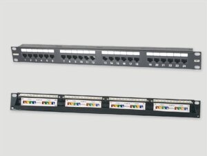 Eurolan Коммутационная панель 2U 19", 48хRJ45, 568A/В, UTP, кат. 6, черная