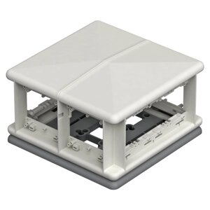 Напольный бокс Telitank 225x225x125 мм (полиамид, светло-серый)