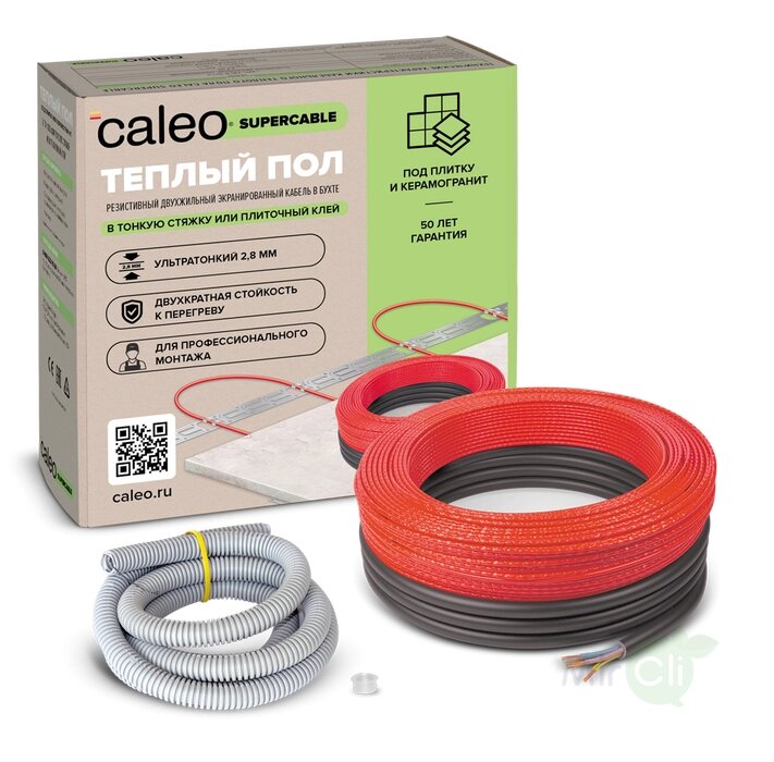 Нагревательный кабель Caleo Supercable 18W-40 от компании AlianzaGroup - фото 1