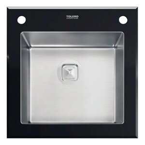 Кухонная мойка Tolero Ceramic Glass черная, TG-500 B