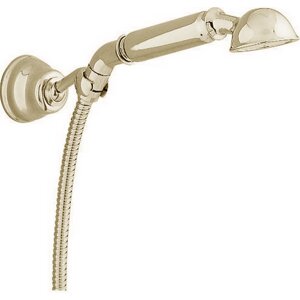 Душевой гарнитур Cisal Shower ручная лейка, шланг 120 см, держатель настенный для лейки, золото, AR00305024