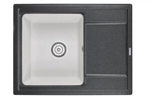 Кухонная мойка Granula HI-65, черный-арктик