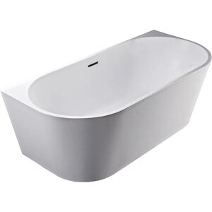 Ванна акриловая Art&Max 180 x 80 см, слив-перелив и сифон в комплекте, белый, AM-206-1800-800