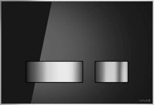 Смывная клавиша Cersanit Movi BU-MOV/Blg/Gl, черная глянцевая стекло