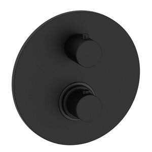 Смеситель Paffoni Light LIQ013NO для ванны и душа, термостатический, встраиваемый, с внутренней частью, черный