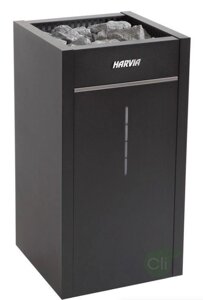 Электрическая печь HARVIA Virta Combi HL90S Black с парогенератором, 9.0 кВт+2.0 кВт (без пульта управления