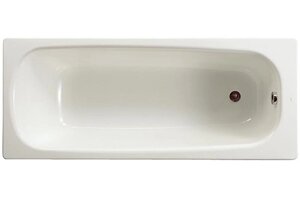 Чугунная ванна Roca Continental 160 x 70 см, противоскользящее покрытие, цвет белый, 21291200R