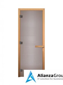 Дверь для бани/сауны LK ДС Сатин Матовая 1800х700мм (3 петли)