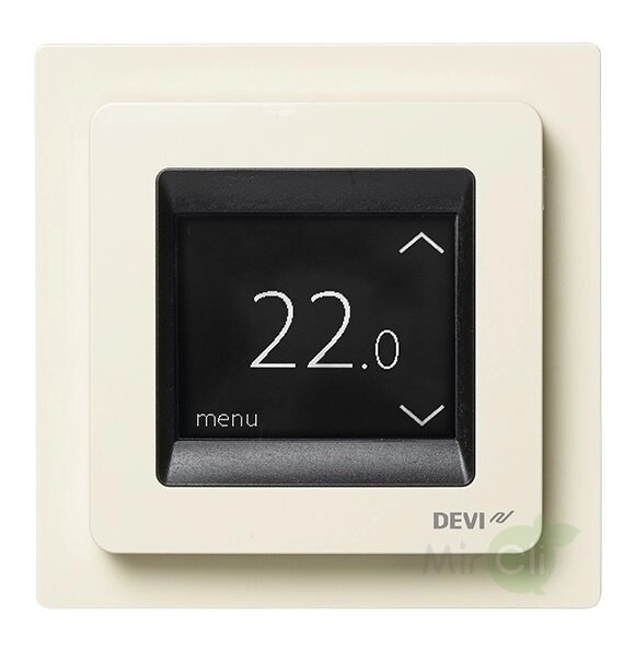 Терморегулятор для теплого пола Devi DEVIreg Touch с комбинацией датчиков, бежевый от компании AlianzaGroup - фото 1